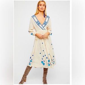 NWOT Free People Enchanted Forest Midi Dress